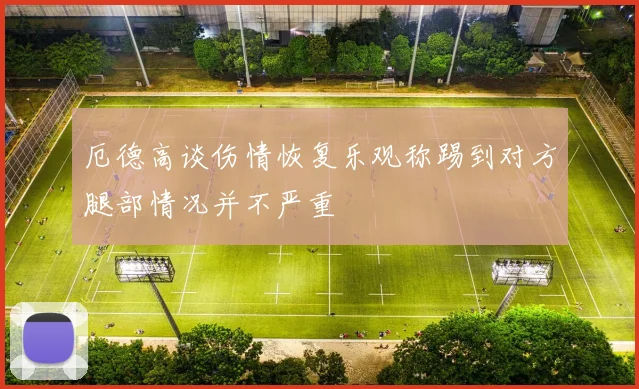 厄德高谈伤情恢复乐观称踢到对方腿部情况并不严重